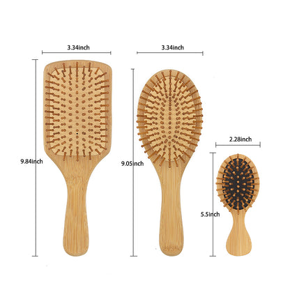 6-Piece Wooden Brush & Comb Set